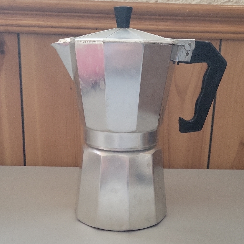 Classic Silver Stovetop Espresso Maker